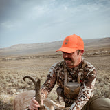 Blaze Orange Trucker Hat • Wyoming Wildlife Federation Antelope