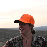 Blaze Orange Trucker Hat • Wyoming Wildlife Federation Antelope