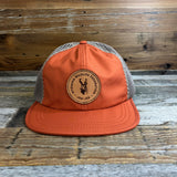 Orange Emblem Leather Patch Rogue Hat • Wyoming Wildlife Federation